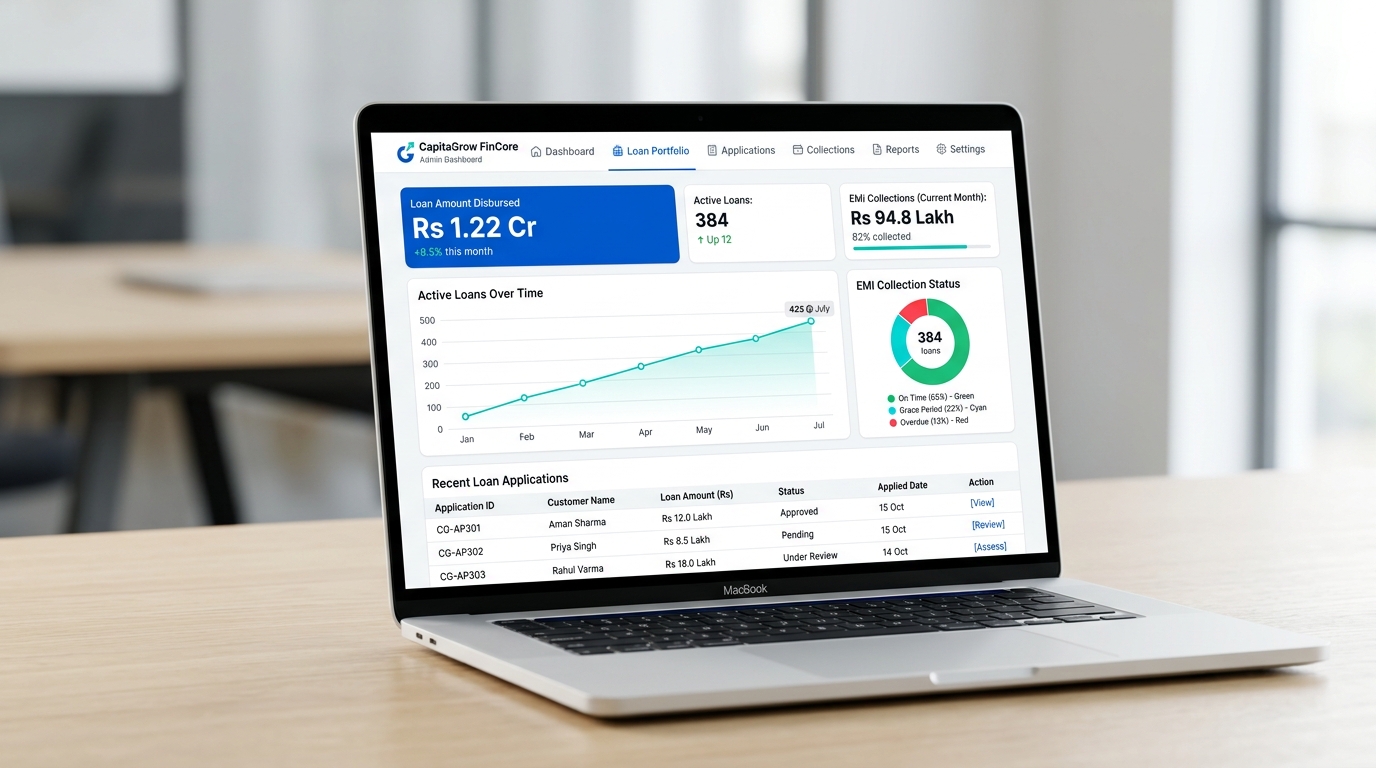 Shanmuga Finance Management Dashboard preview