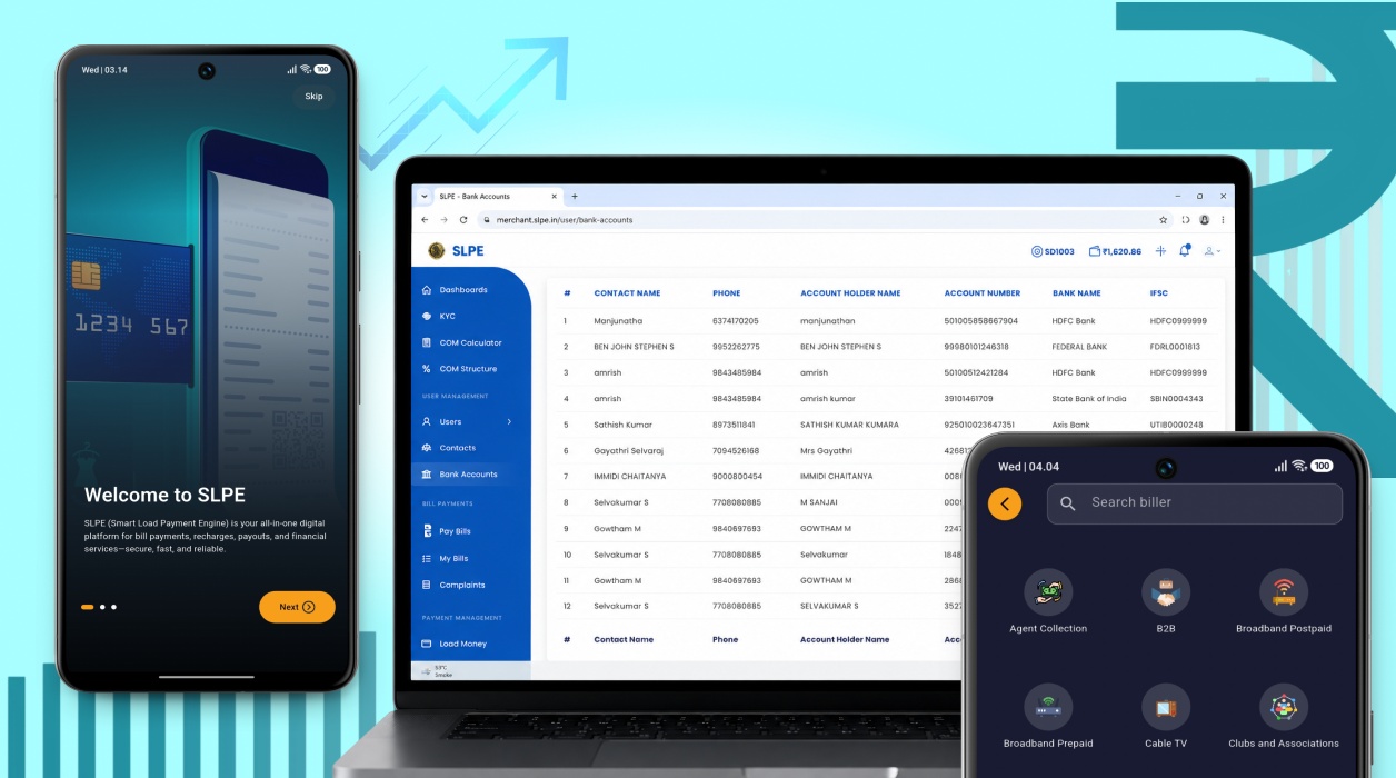 SLPE Flutter Mobile App UI Showcase