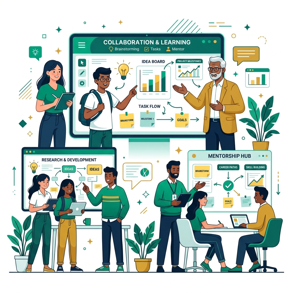 CodePluse interns working together illustration