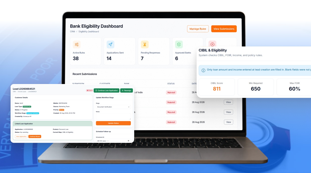 Fintech Loan Origination Wizard and Multi-Bank Scorecard UI